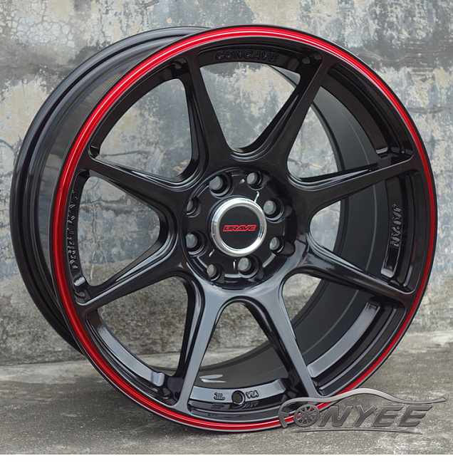 картинка Новые диски BRAVE R16 4x100 ET30 J8 черные магазин  StreetTuning 