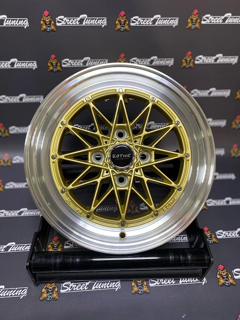 картинка Новые диски Work Equip R14 J5 ET15 4x100 Gold + Silver магазин  StreetTuning 
