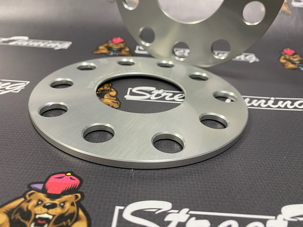 картинка Проставка Starleks 5 мм 5x108/114.3 цо 63.4 сквозная Silver от магазина  StreetTuning