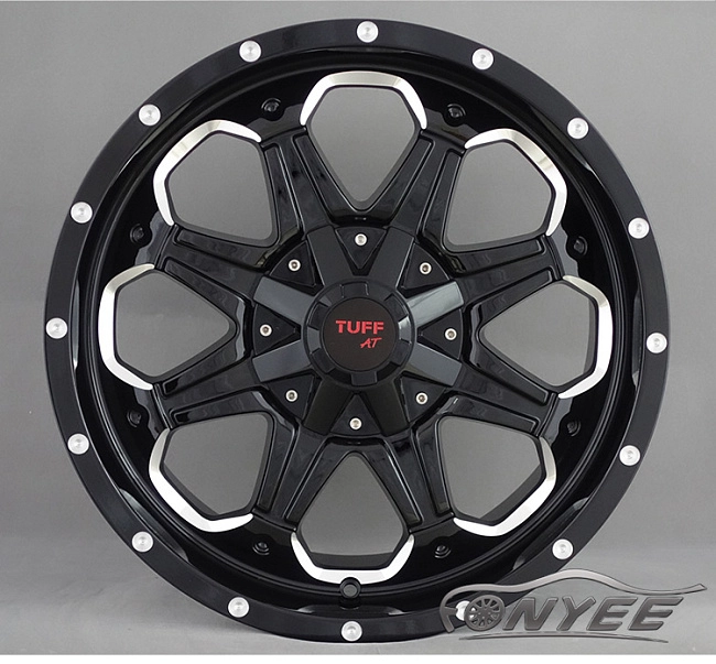 картинка Новые диски TUFF AT black R18 5x130-5x120 ET20 J8,5 черные глянцевые магазин  StreetTuning 