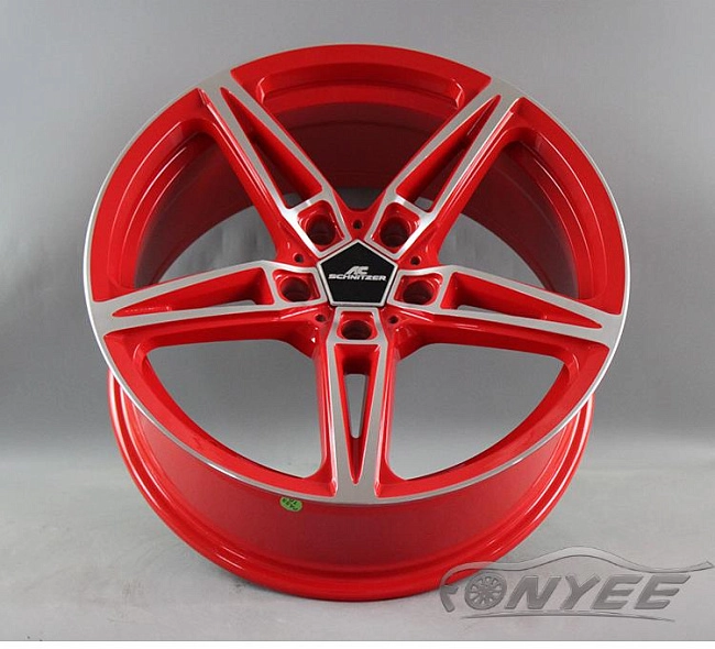 картинка Новые диски AC schnitzer AC1 R18 5X120 ET35 J8 серебро + красный цвет магазин  StreetTuning 