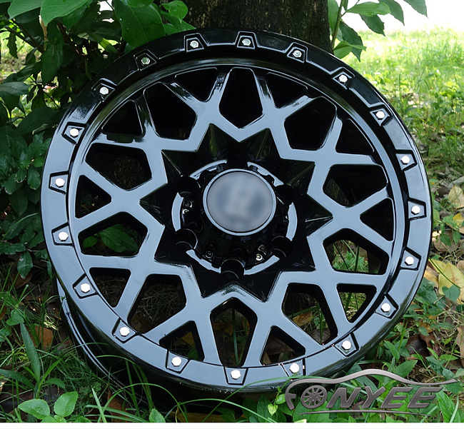 картинка Новые диски Black Rhino Sprocket R17 6X139,7 ET-10 J8,5 черный глянец магазин  StreetTuning 