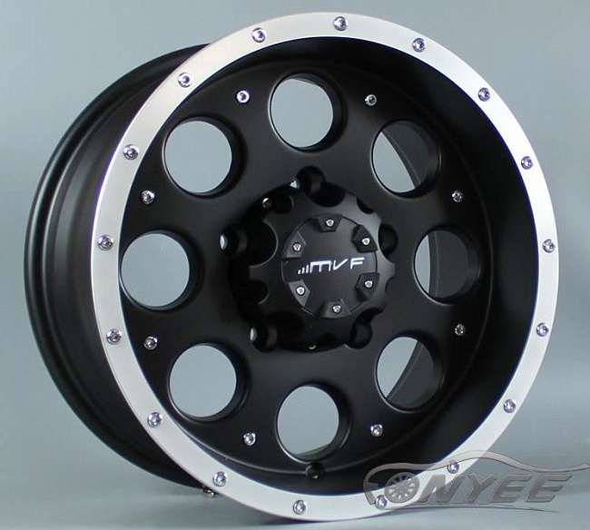 картинка Новые диски MVF-962 R16 6X139,7 ET-25 J8 черный мат + серебро магазин  StreetTuning 