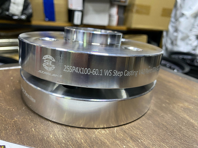 картинка Проставка Starleks 25 мм 4x100 с цо 60.1 сквозная магазин  StreetTuning 
