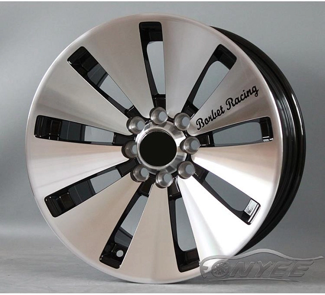 картинка Новые диски Borbet racing R15 4х100-108 J7 ET15 серебро + черный глянец магазин  StreetTuning 