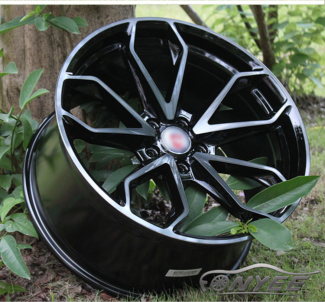 картинка Новые диски HRE S201 Replika R19 5X112 ET40 J8,5, черные + серебро магазин  StreetTuning 