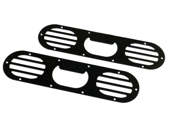 картинка Алюминевые накладки на бампер, черные магазин  StreetTuning 