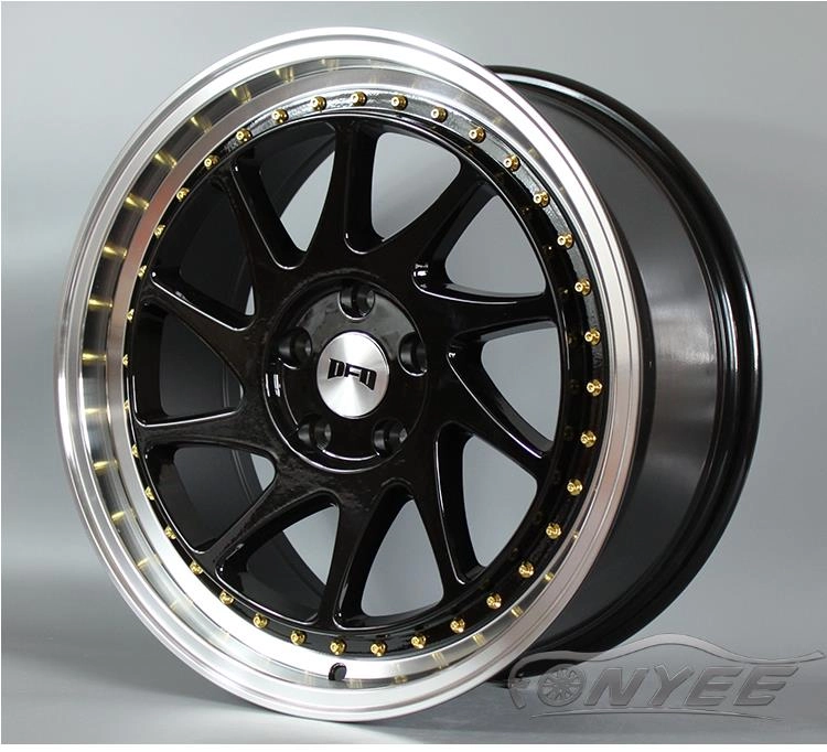 картинка Новые диски DFD (zedd SLT) R18 J8 ET35 5x112 черные с полированной полкой от магазина  StreetTuning