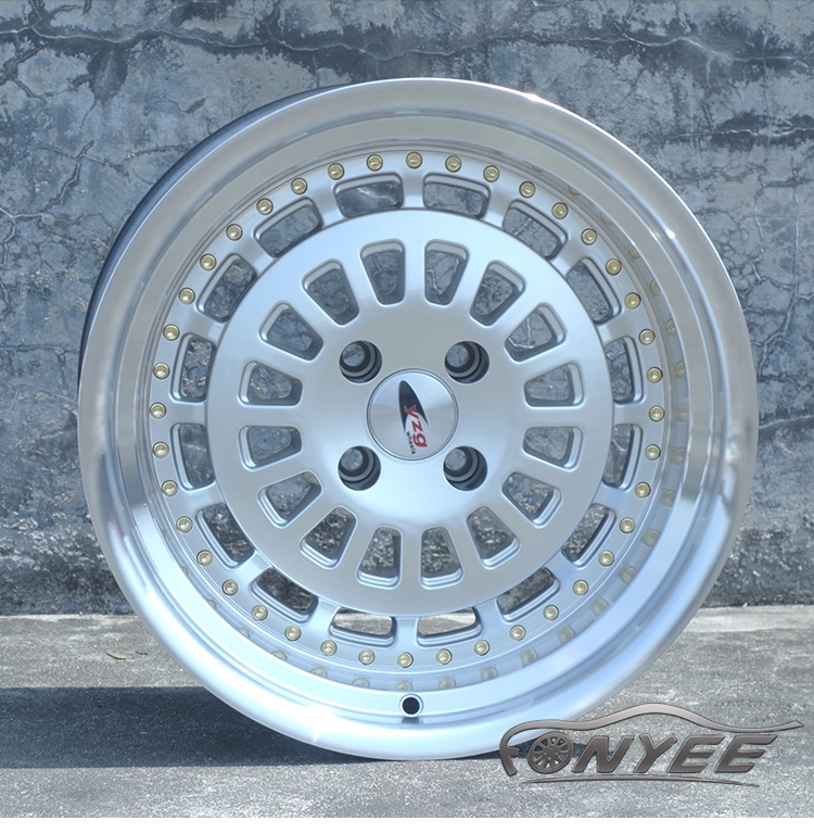 картинка Новые диски ESM 015 R16 4x100 ET20 J8 серебро + полированная полка от магазина  StreetTuning