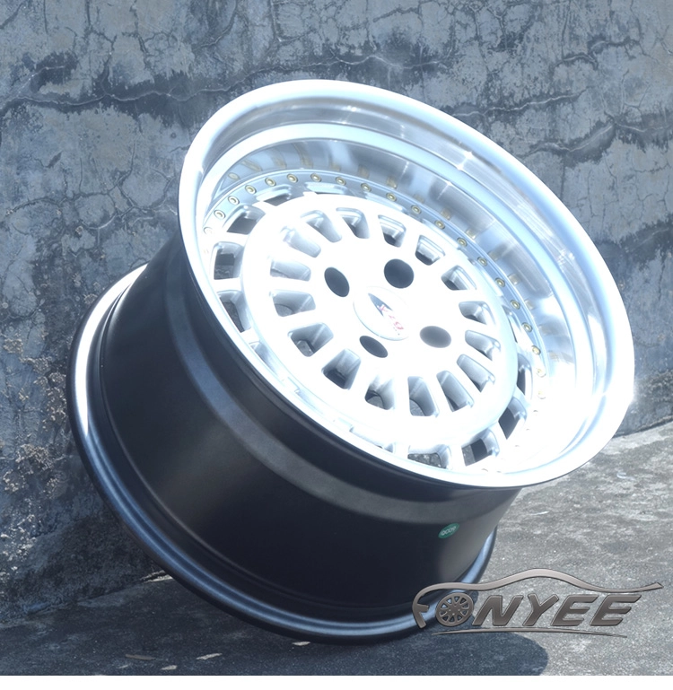 картинка Новые диски ESM 015 R16 4x100 ET20 J8 серебро + полированная полка от магазина  StreetTuning