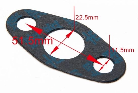 картинка Прокладка под фланец слива масла для турбин T3/T4 магазин  StreetTuning 