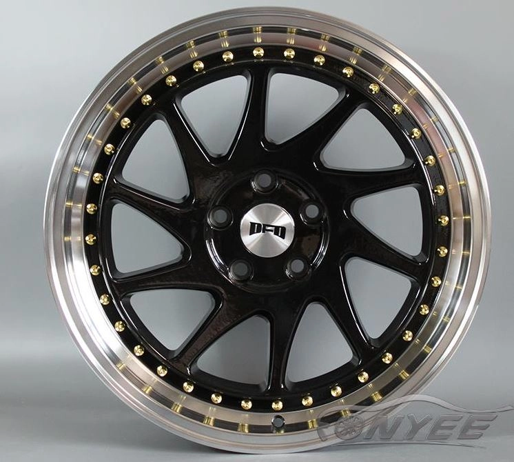 картинка Новые диски DFD (zedd SLT) R18 J8 ET35 5x112 черные с полированной полкой от магазина  StreetTuning