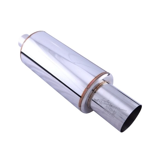 картинка Прямоточная банка HKS Style серии Jasma, хромированная D - 63 x 101 мм L - 560 мм магазин  StreetTuning 