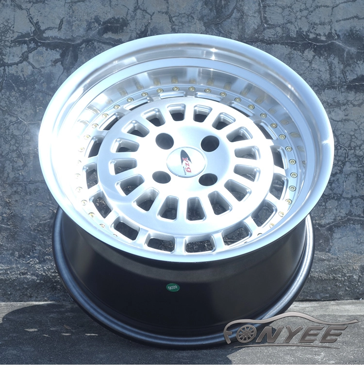 картинка Новые диски ESM 015 R16 4x100 ET20 J8 серебро + полированная полка от магазина  StreetTuning